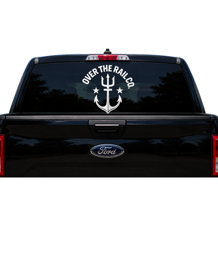 8x8 Over The Rail Co car decal (color selection)