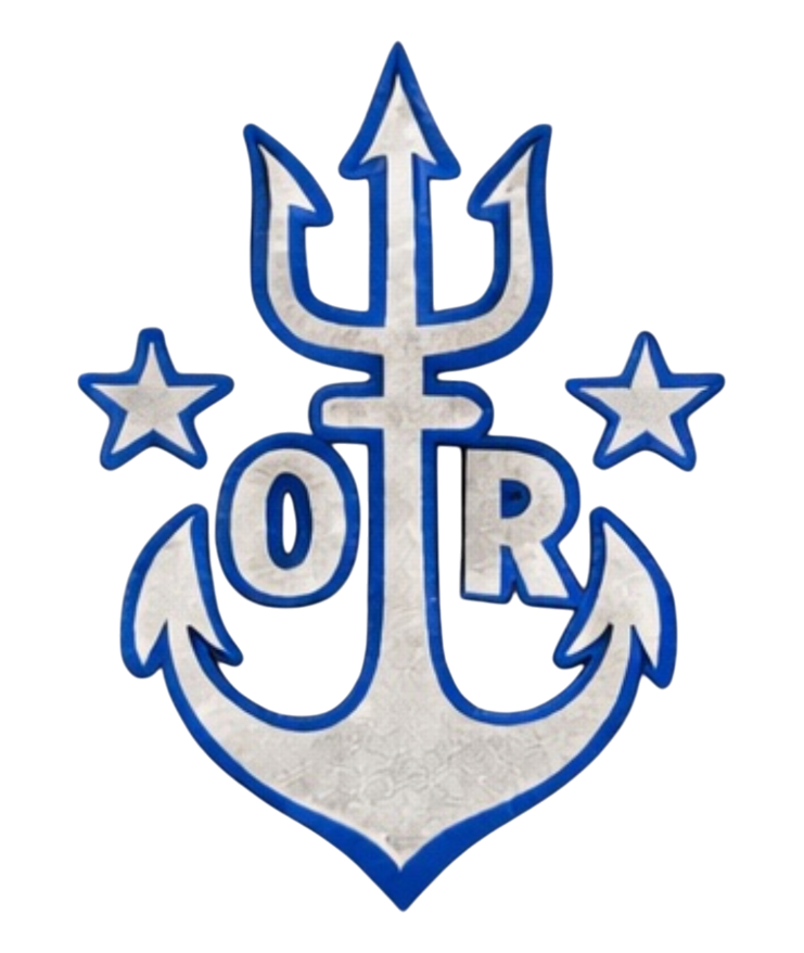 8x8 Over The Rail Co car decal (color selection)